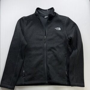 The North Face Charcoal Full-Zip Fleece Jacket Sz M